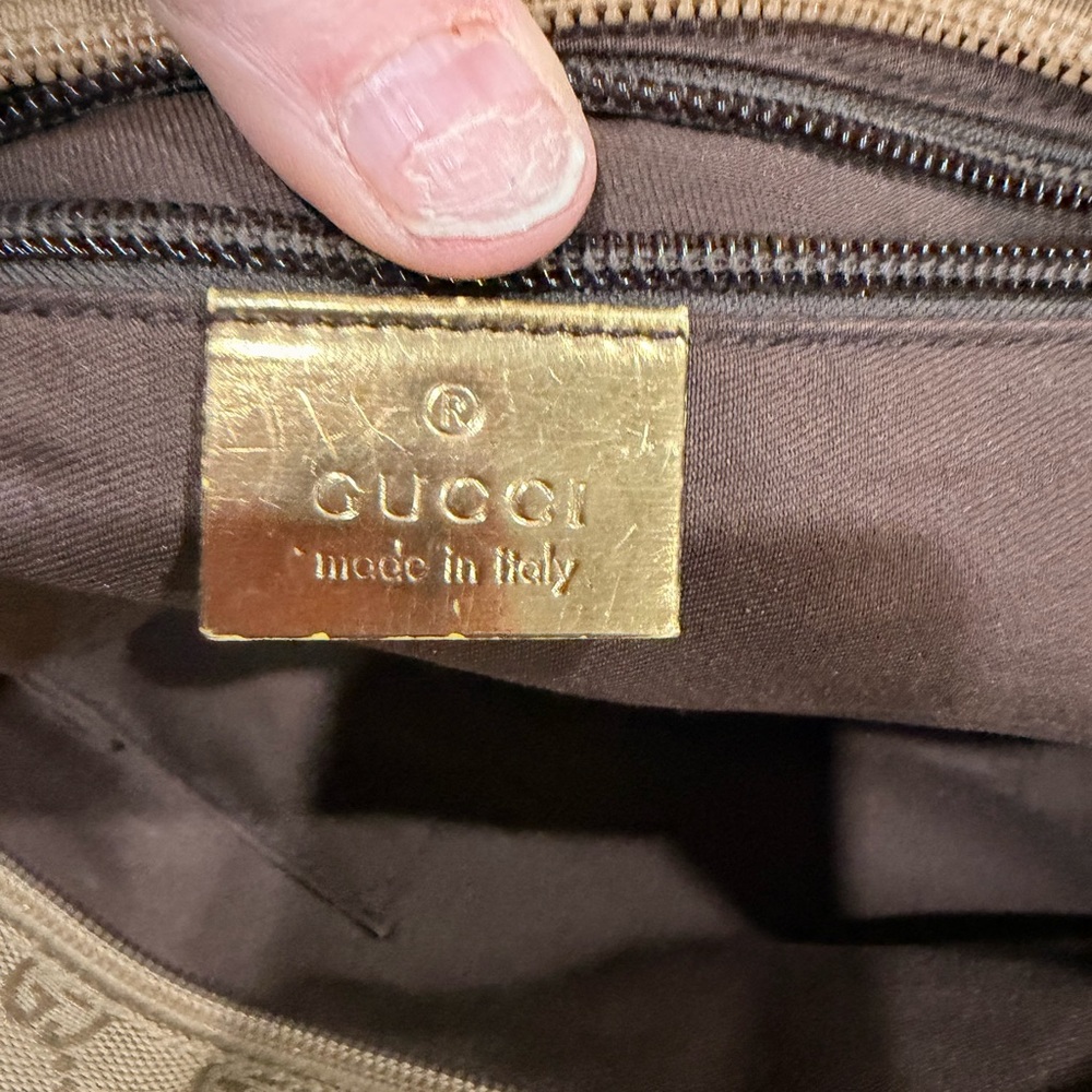 Gucci Beige Monogram Mini Bag - image 5